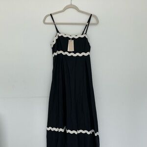Elegant Black and White Women's Dress